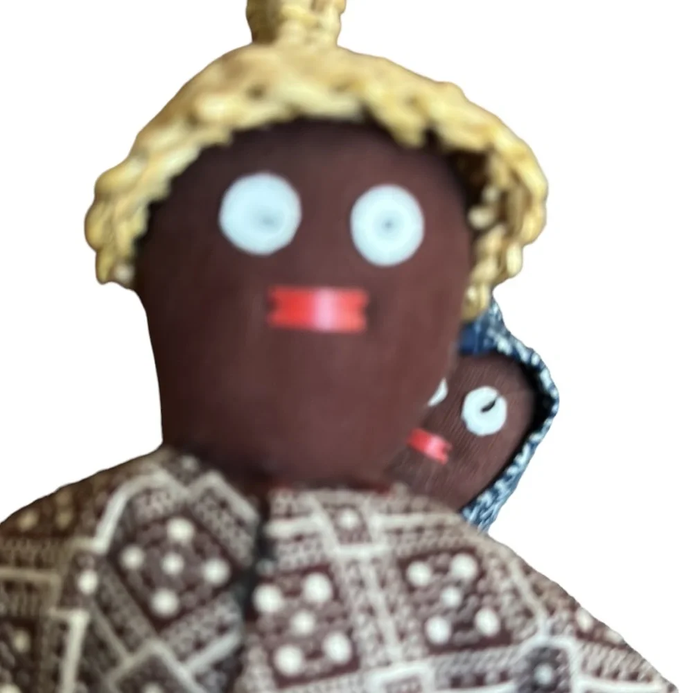 African Mama and Baby on Back super Adorable